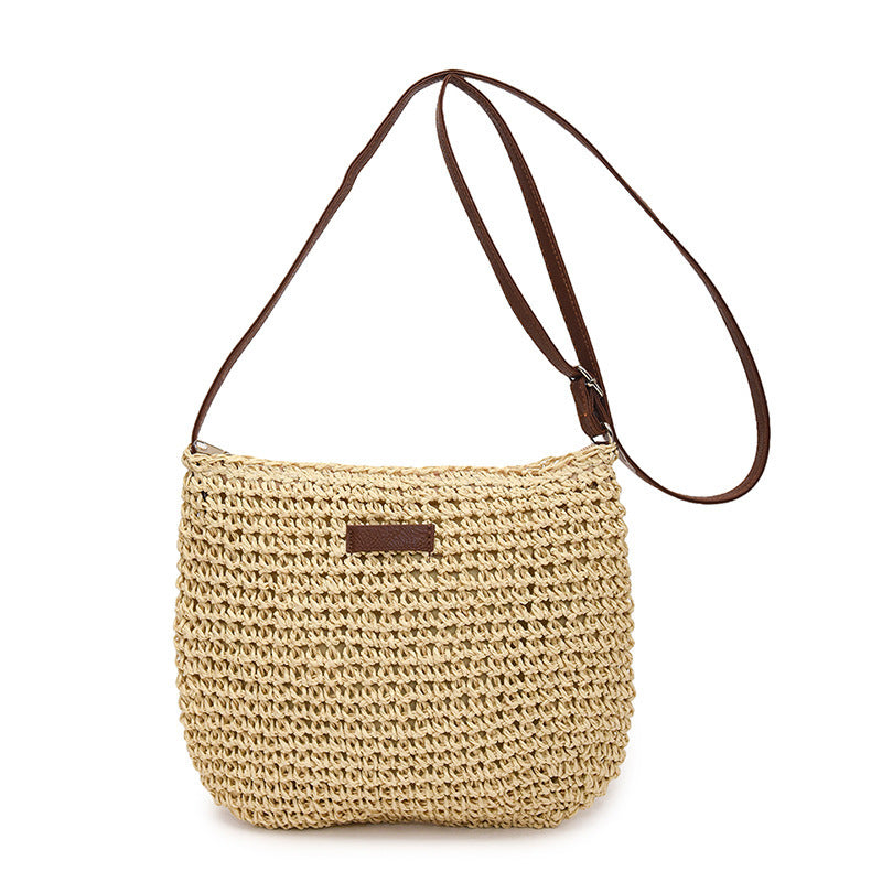 Bolso de paja hecho a mano