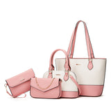 White with pink