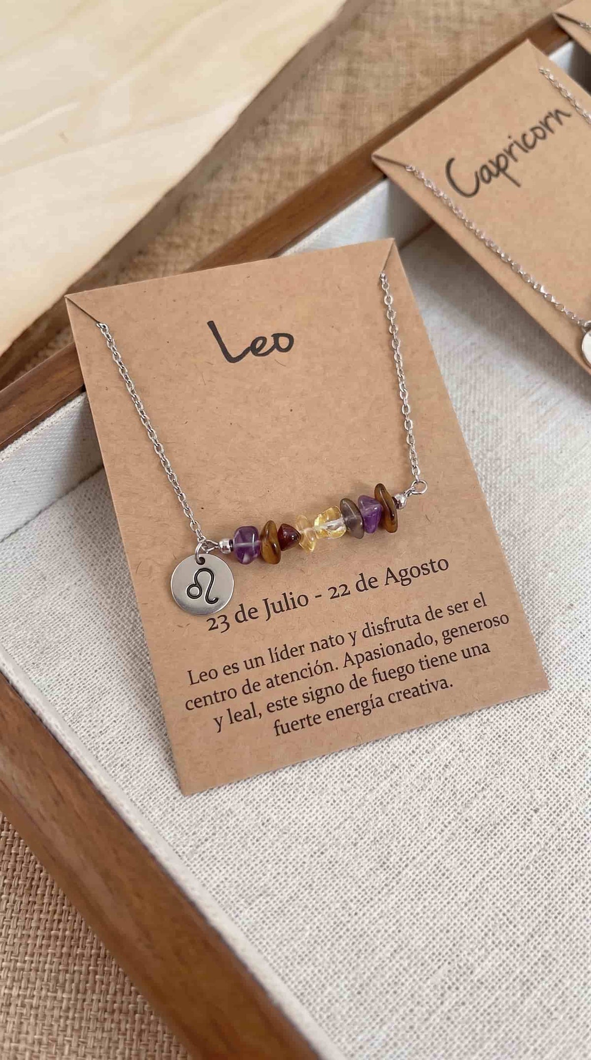 Collar Zodíaco | Tu signo en piedras naturales