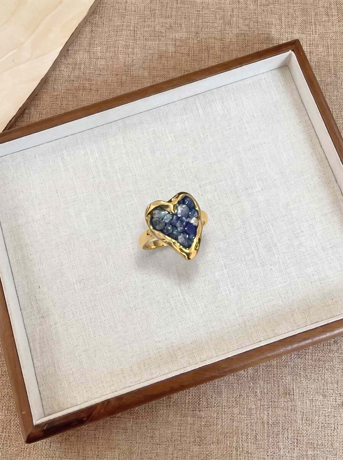 Anillo Corazón | Piedra natural única