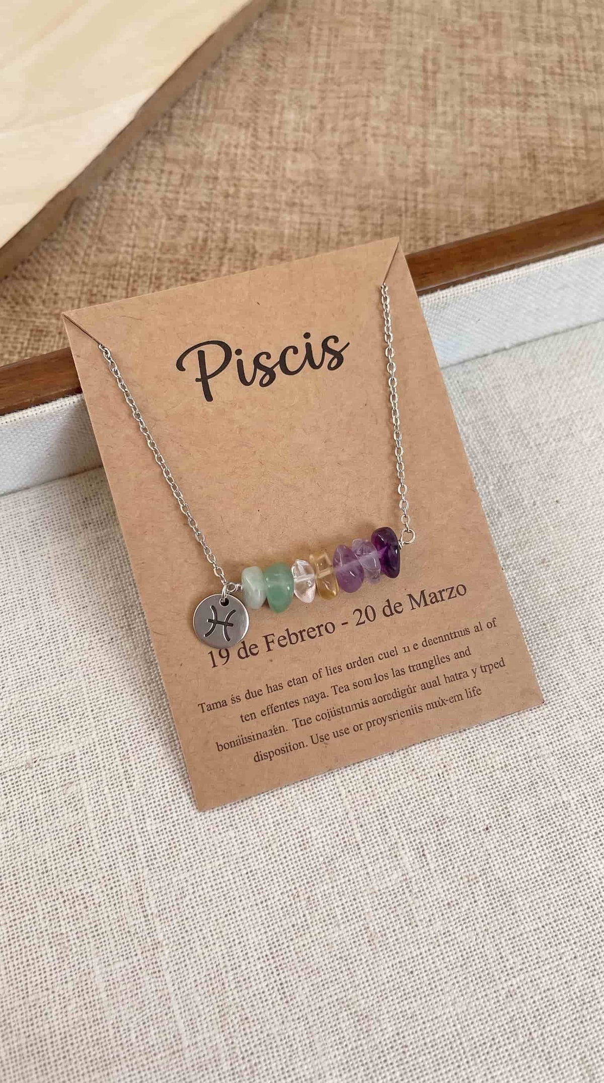Collar Zodíaco | Tu signo en piedras naturales