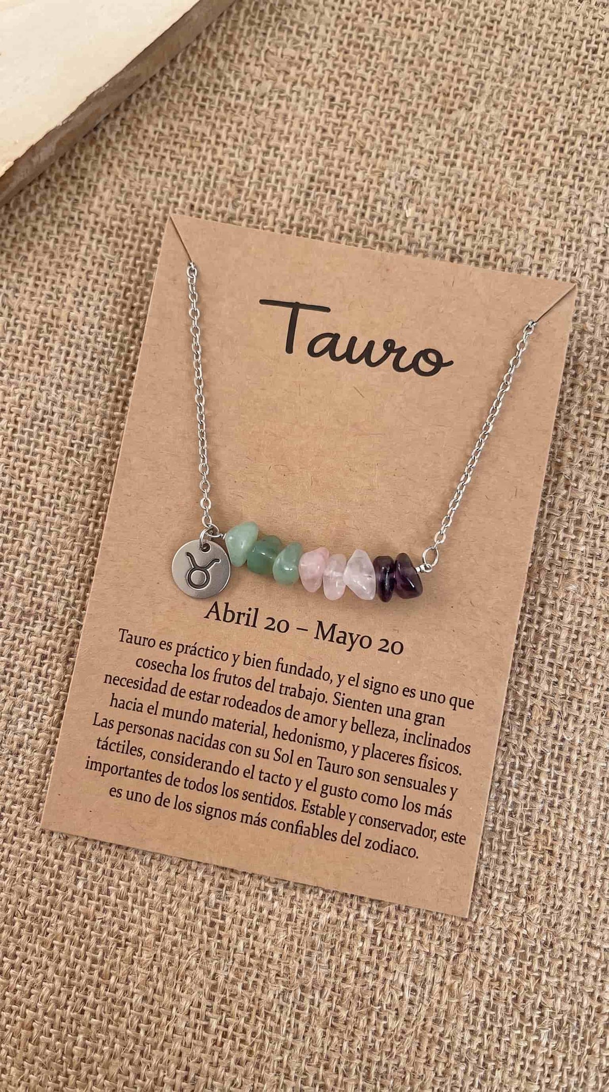 Collar Zodíaco | Tu signo en piedras naturales