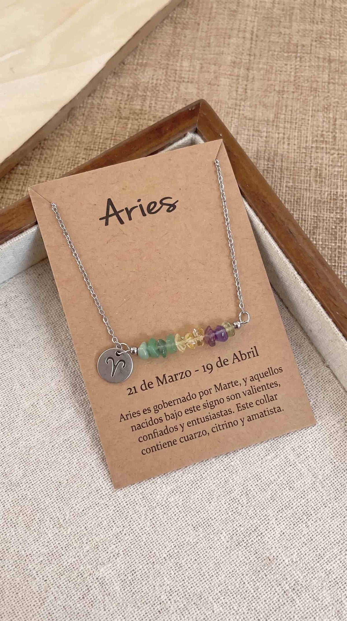 Collar Zodíaco | Tu signo en piedras naturales